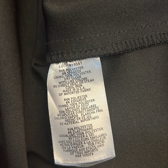 Xscape Off-the-Shoulder Ruffle Neck Short Sleeve Stretch Scuba Crepe Dress - Picture 12 of 16